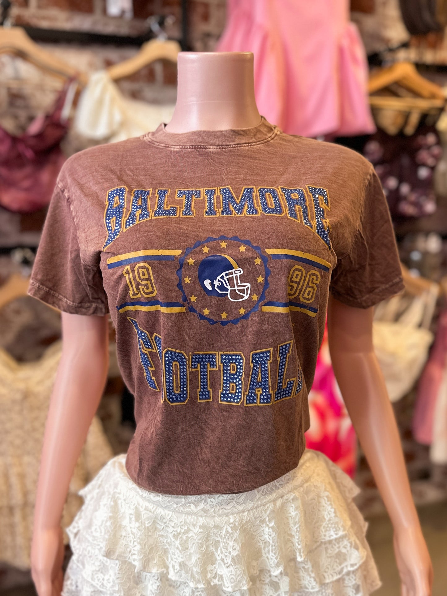 Baltimore Football Oversized Top