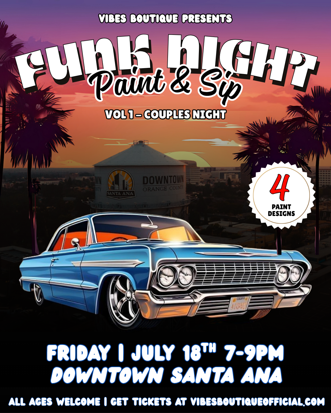 Funk Night VOL 1 Sip & Paint (7/18)