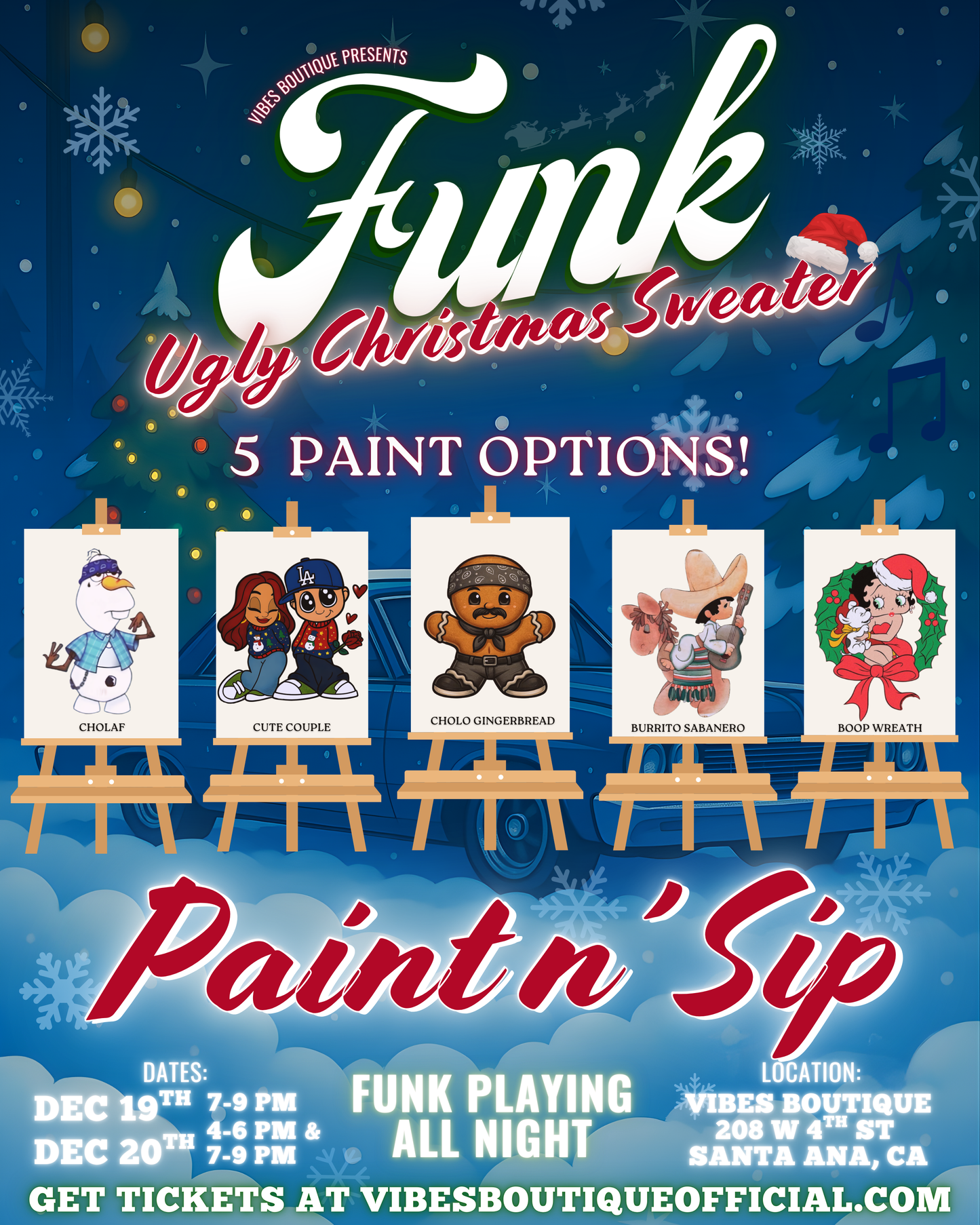 Funk Christmas Paint & Sip (Nov 19-20)