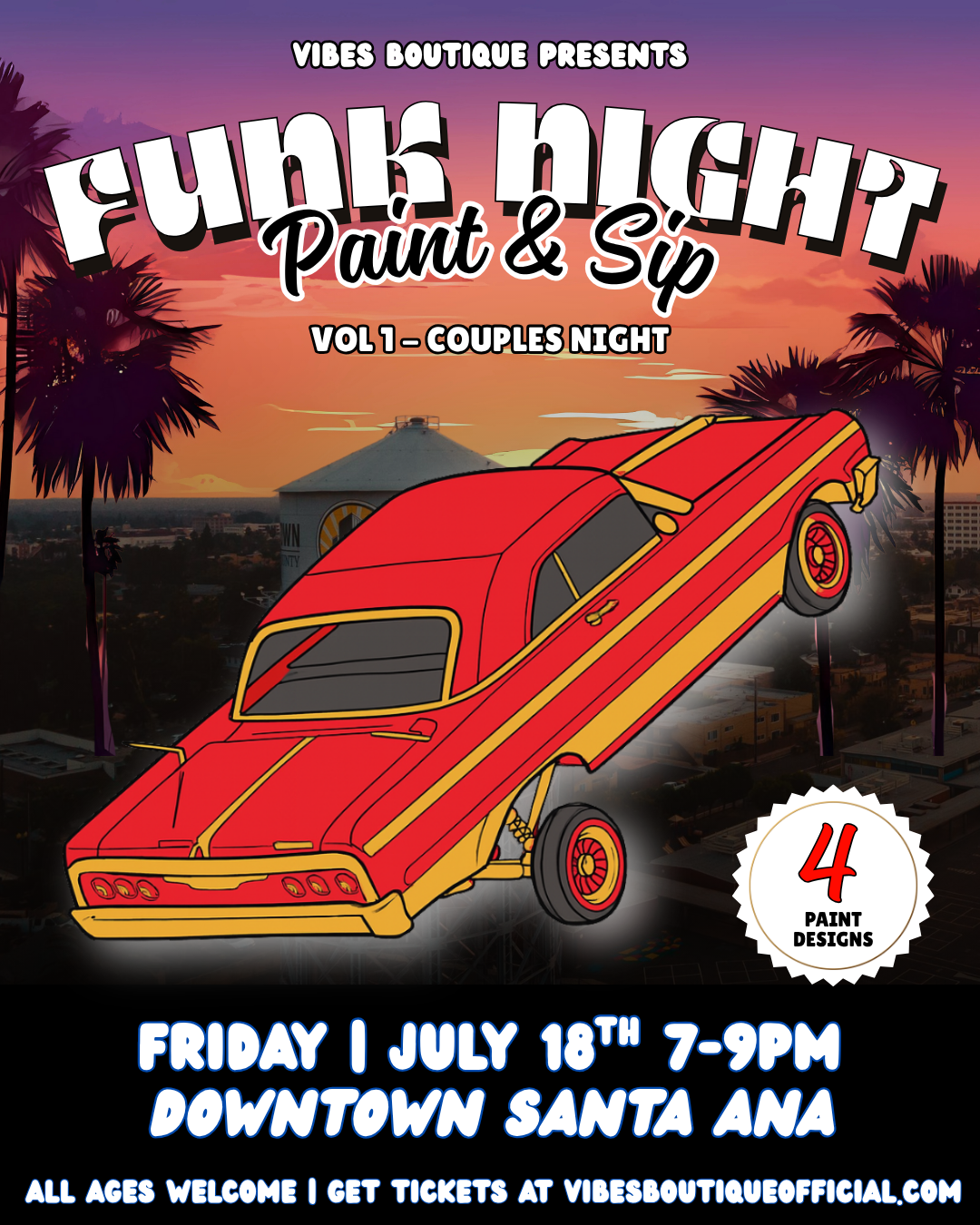 Funk Night VOL 1 Sip & Paint (7/18)