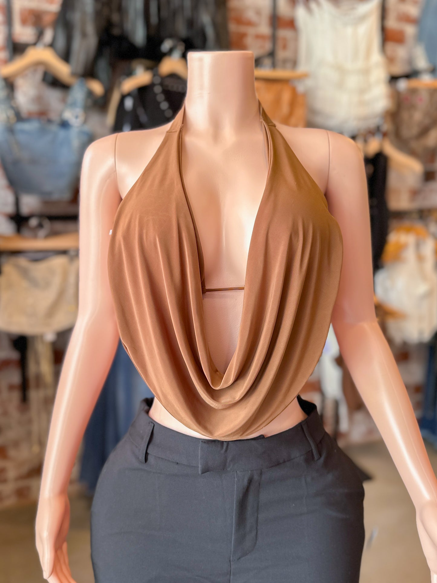 Ceci Top (Brown)