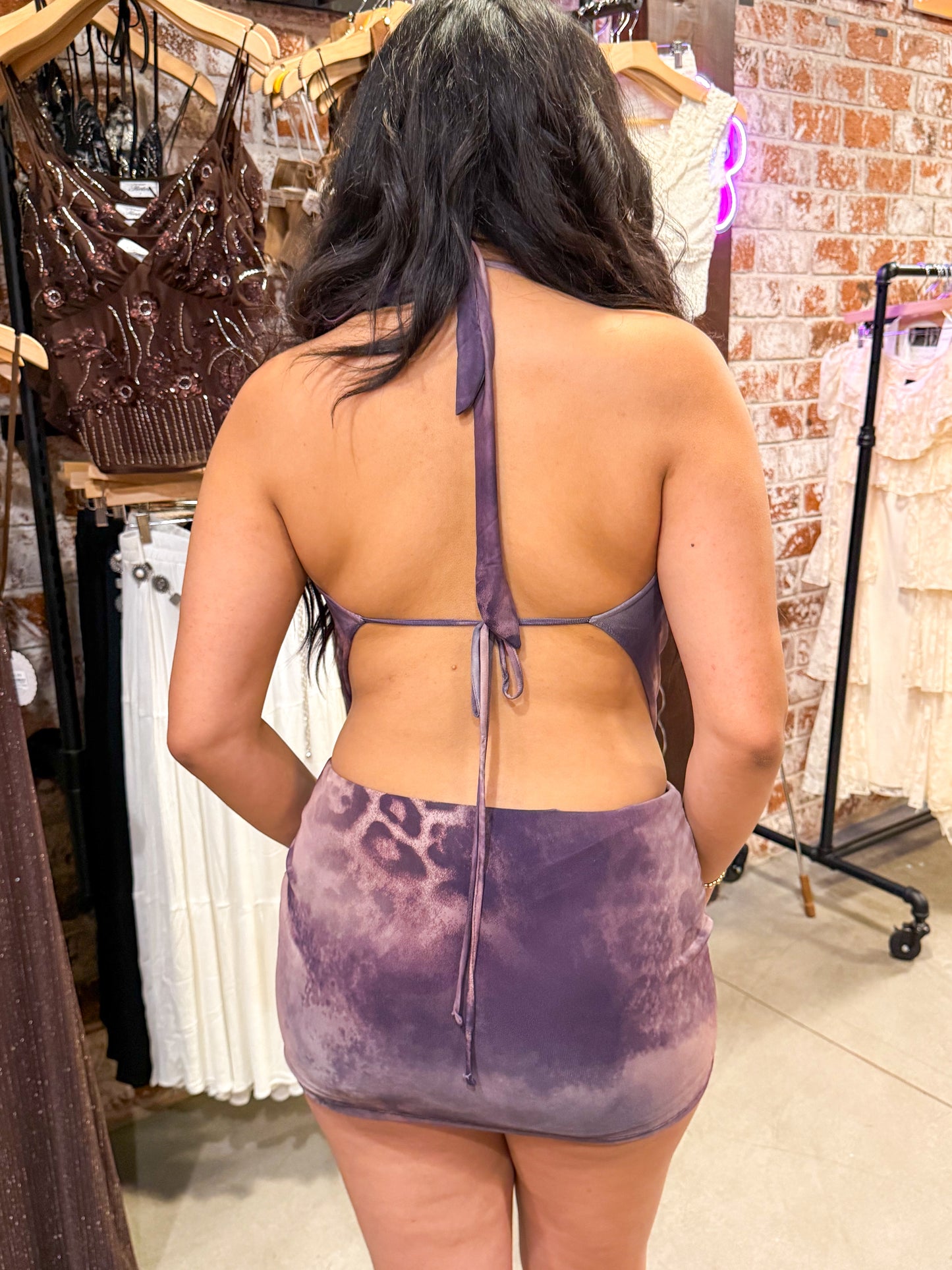 Plum Animal Dress