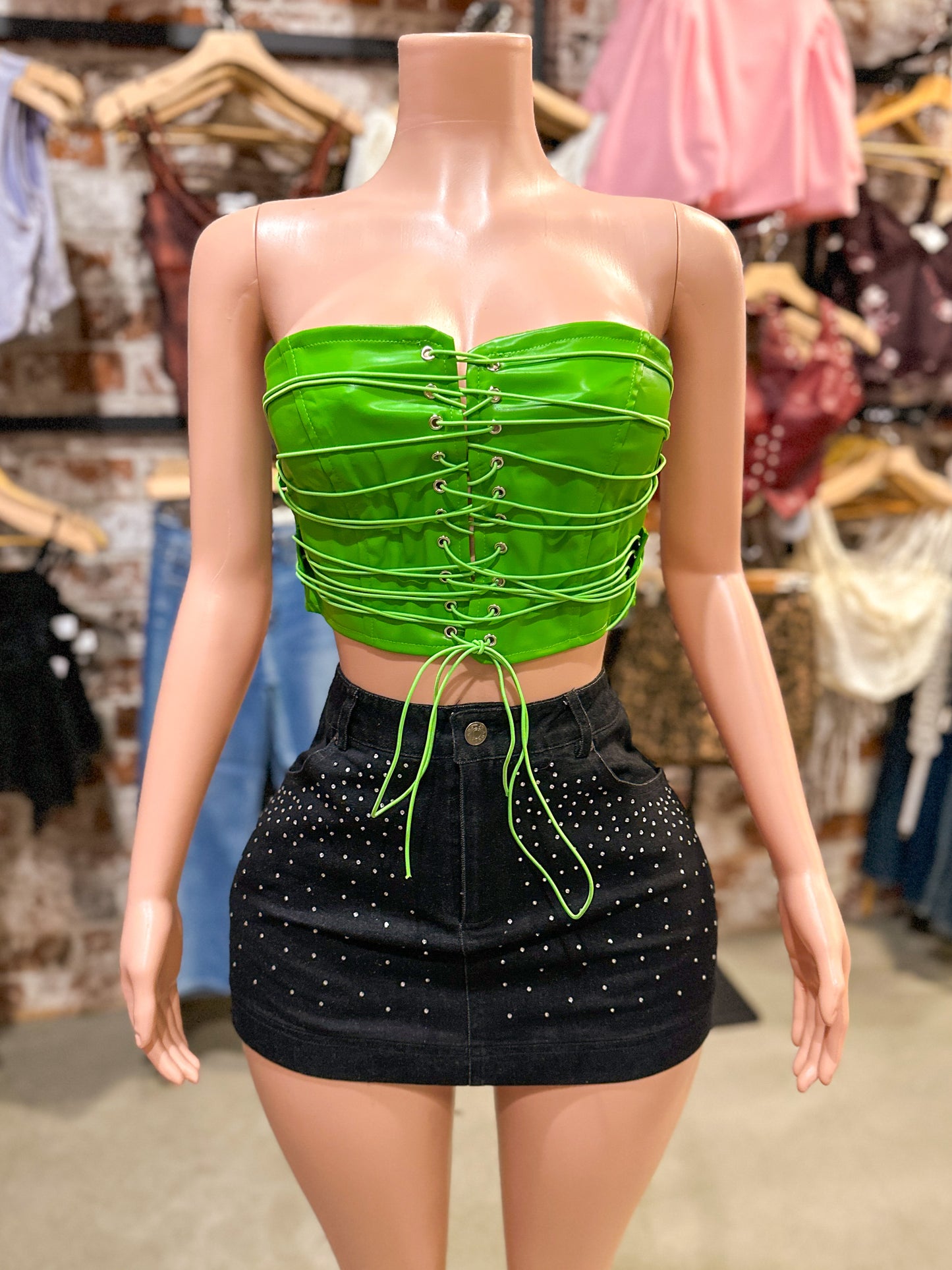 Neon Green Corset