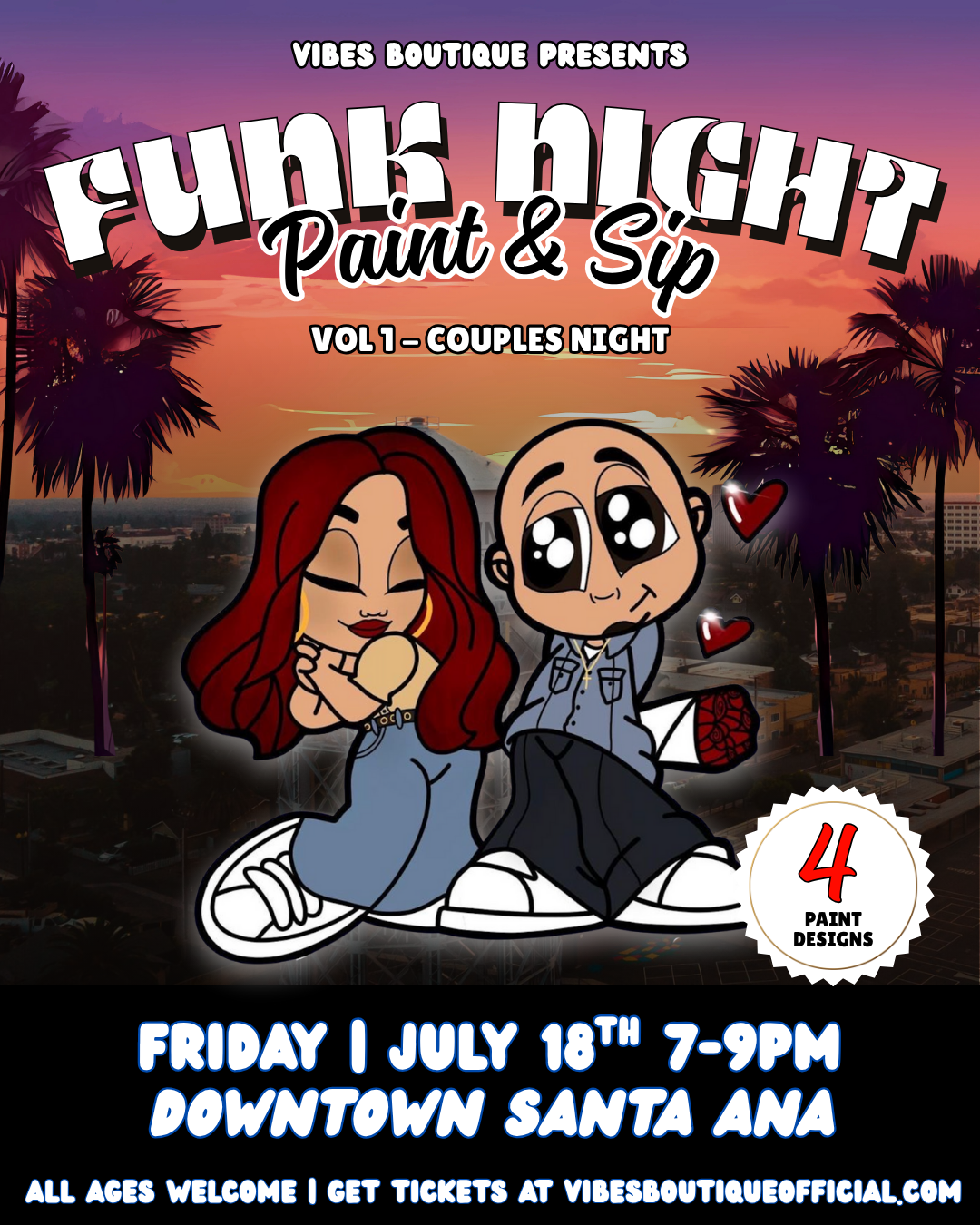 Funk Night VOL 1 Sip & Paint (7/18)