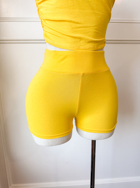 Yellow shorts