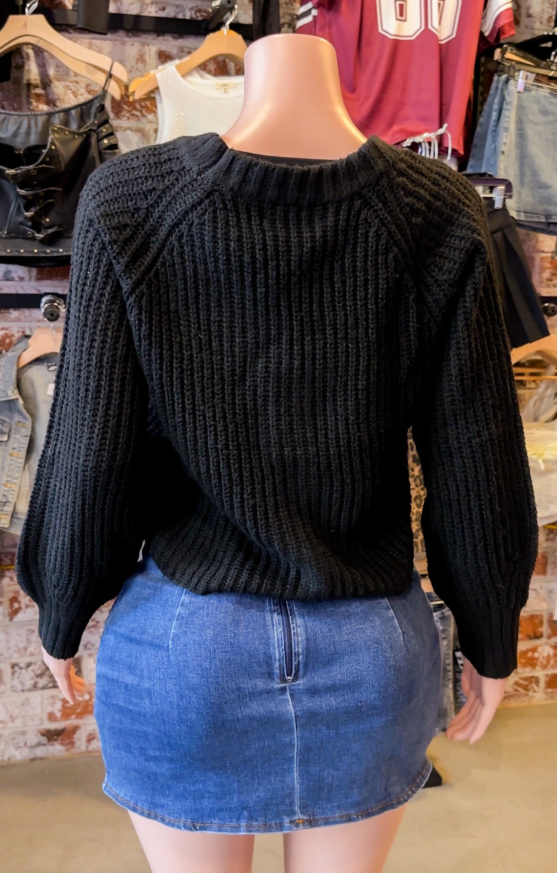 Knit Cardigan (Black)
