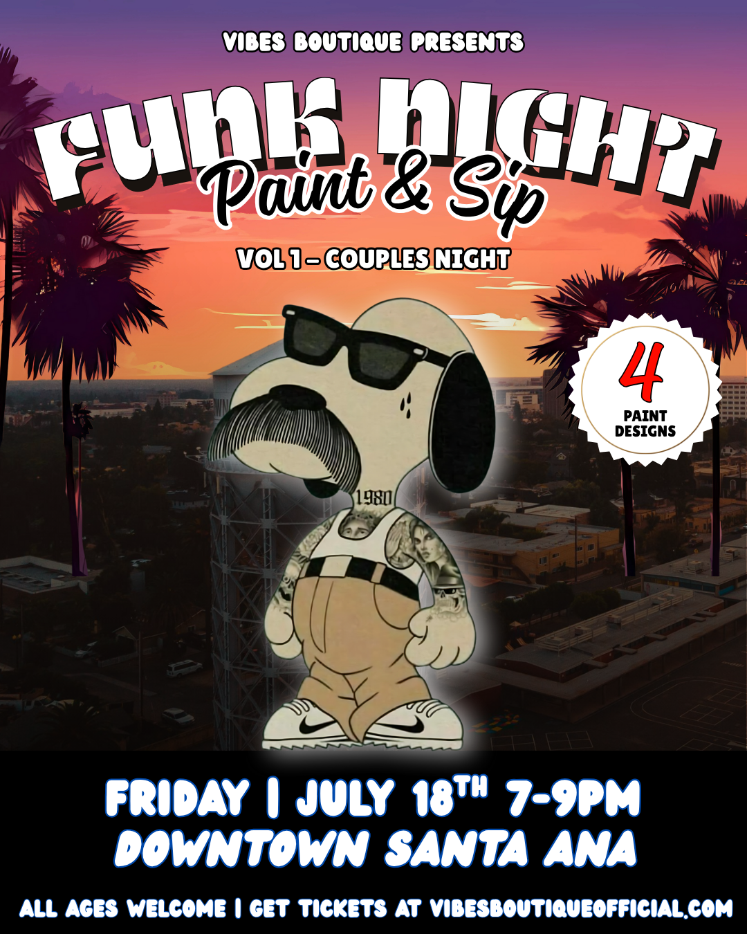 Funk Night VOL 1 Sip & Paint (7/18)