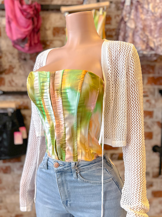 White Cardigan Bolero