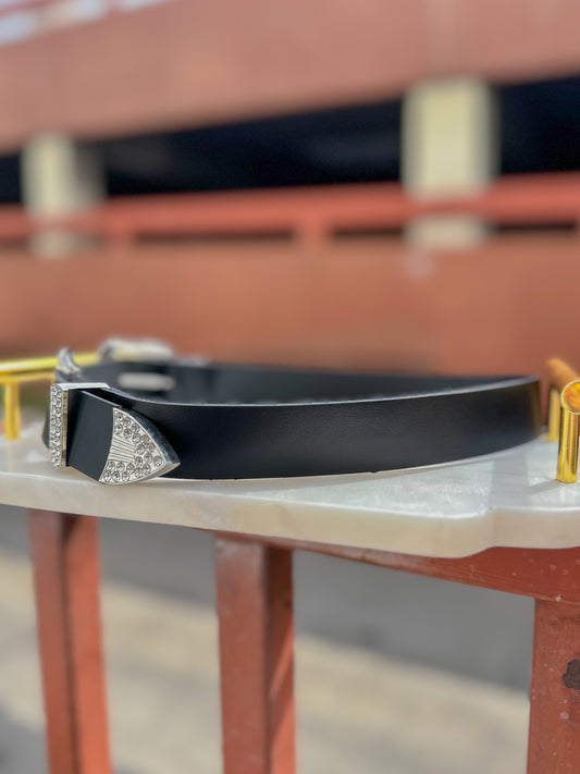 Crystal Double Buckle Belt