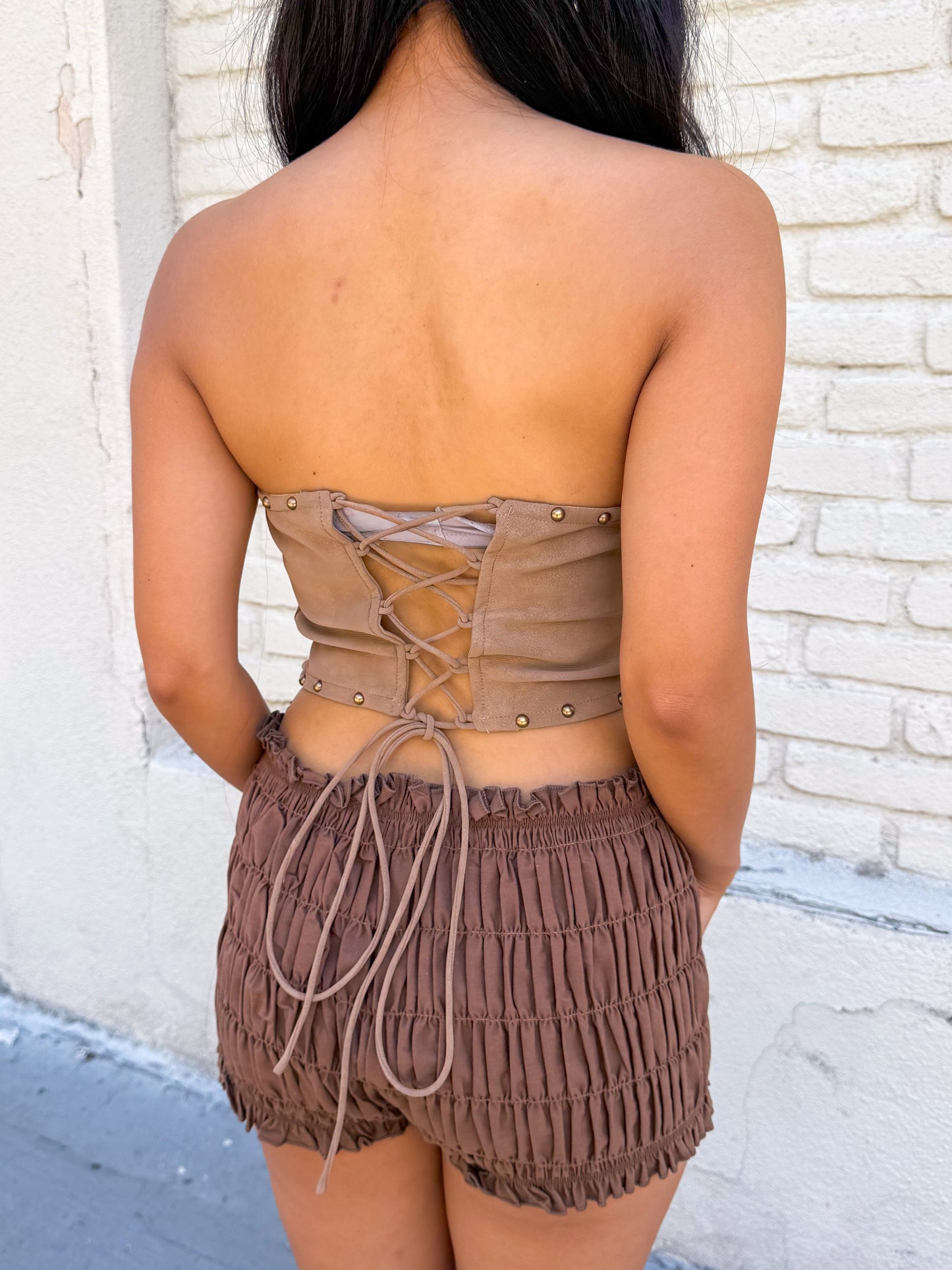 Lace Up Western Corset