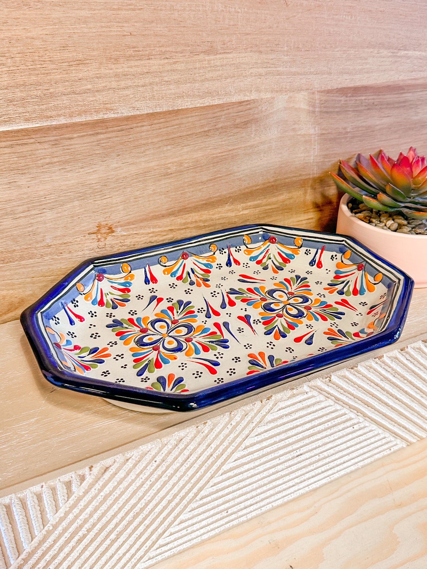 Talavera Medium Bowl Plate (Fiesta)