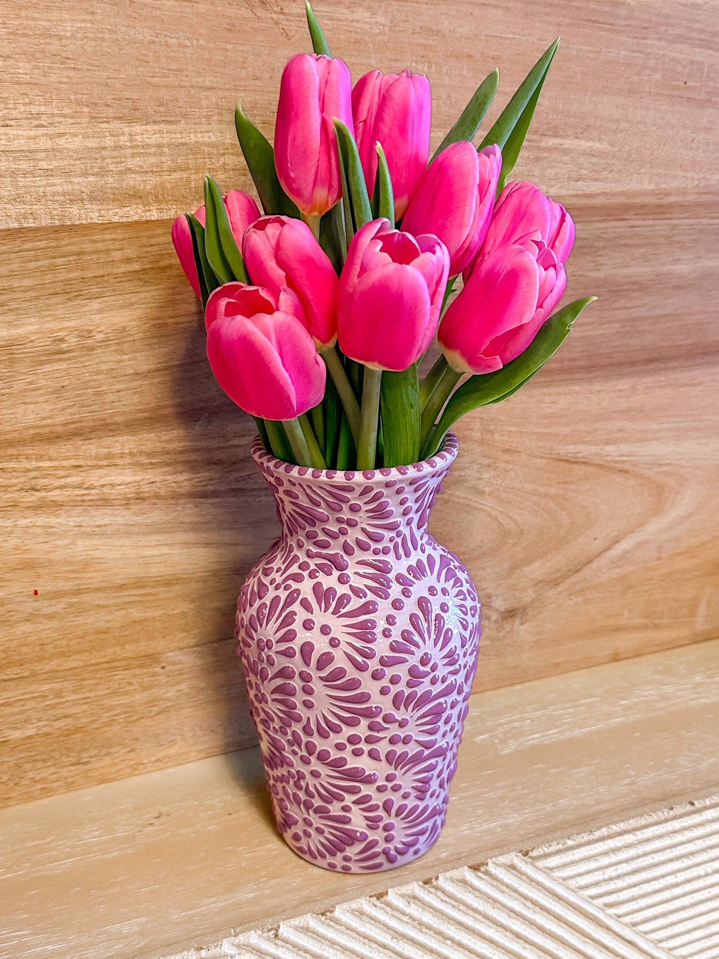 Talavera Small Flower Vase (Purple)