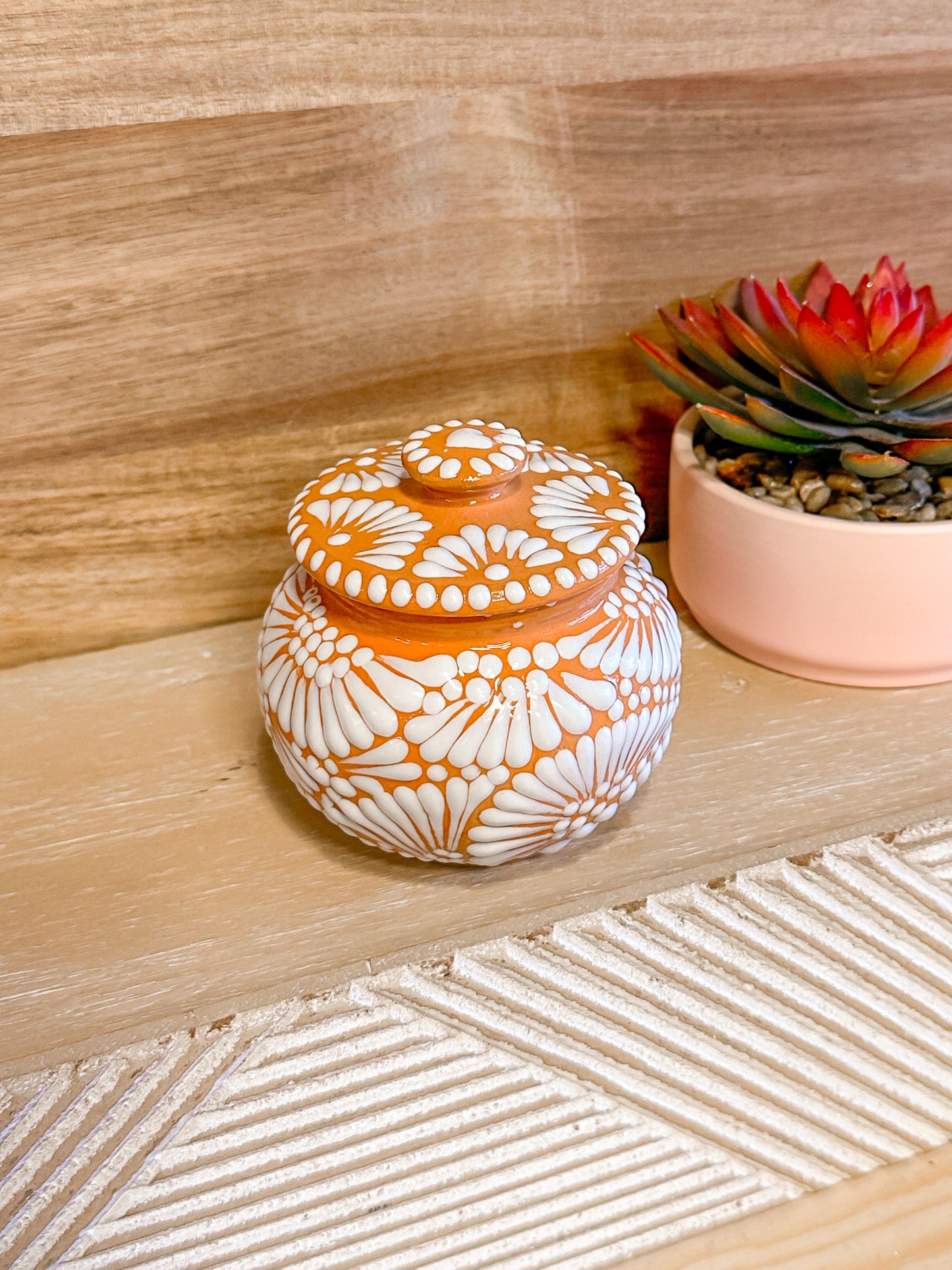Talavera Small Sugar Bowl (Light Brown)
