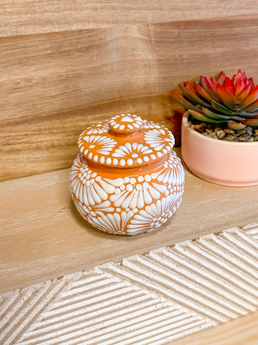 Talavera Small Sugar Bowl (Light Brown)