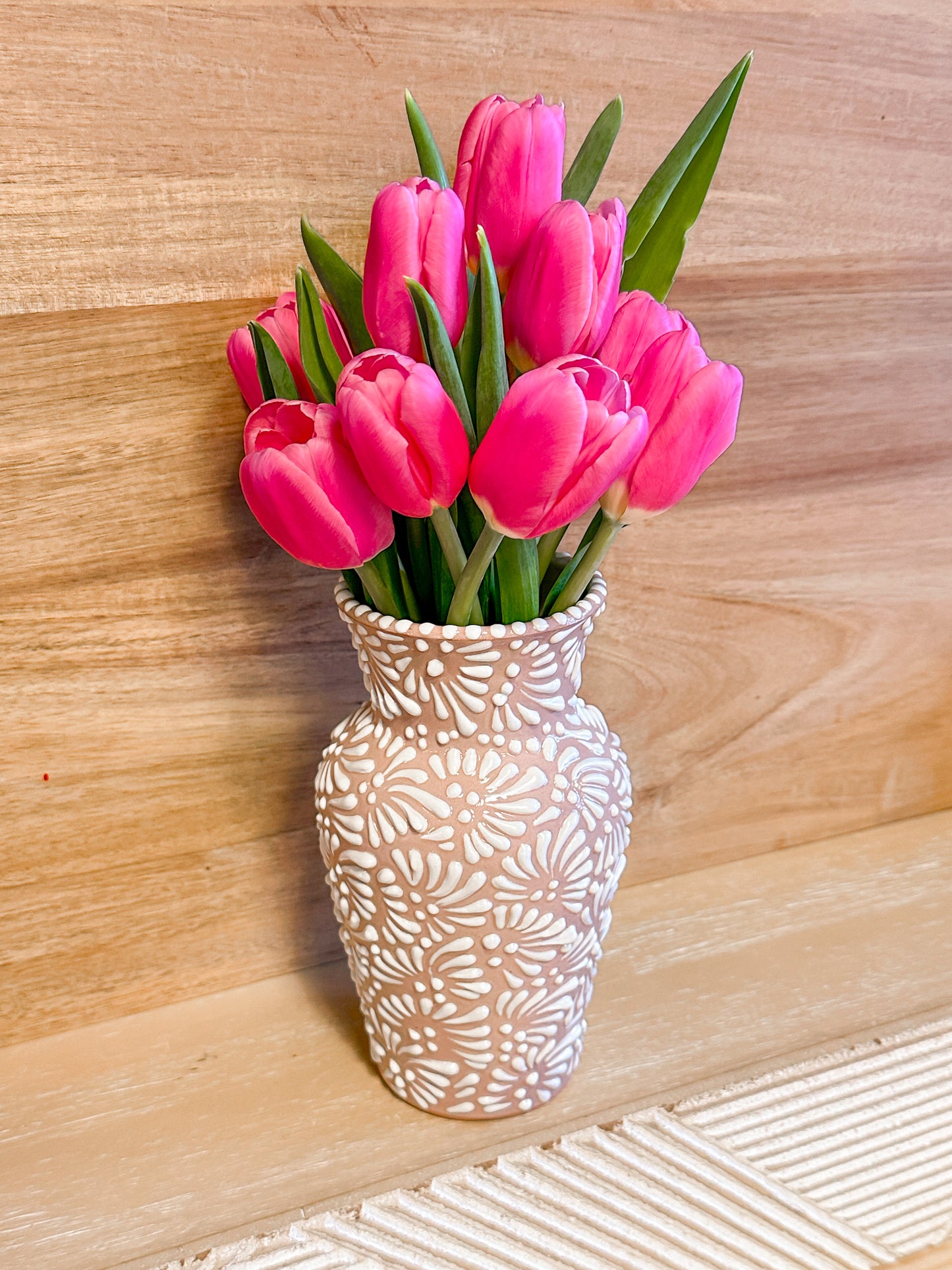 Talavera Small Flower Vase (Nude)