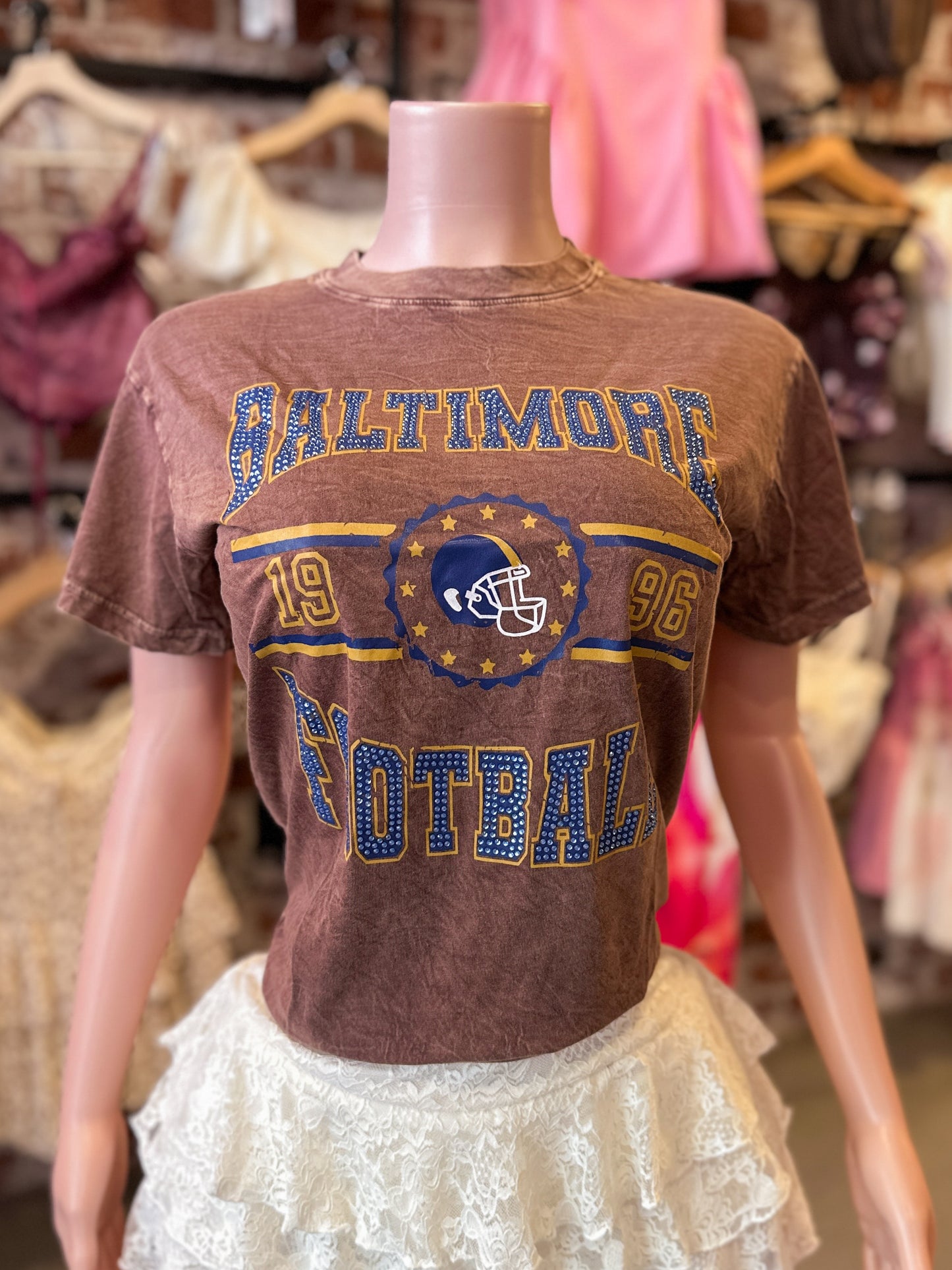 Baltimore Football Oversized Top