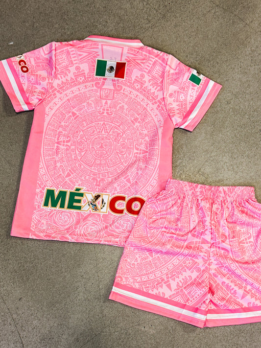Toddler Mexico Jersey Set (Pink)