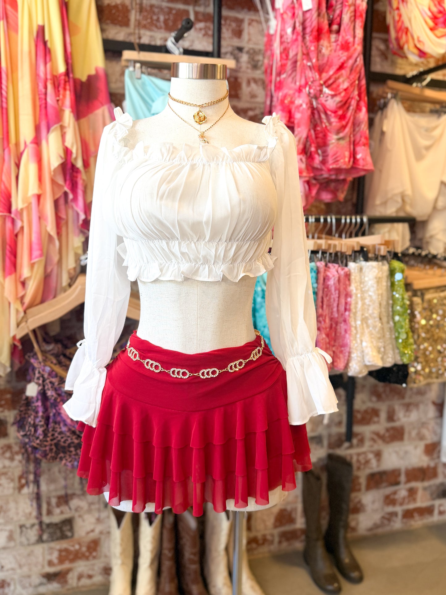 Pretty Spoiled Top (White)