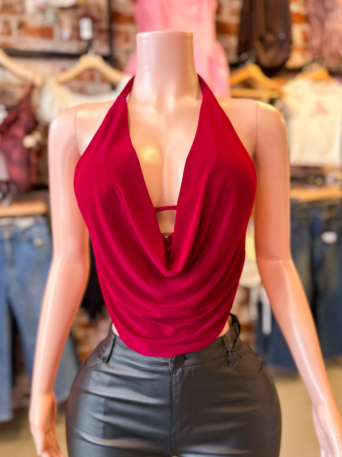Sleek Top (Burgundy)