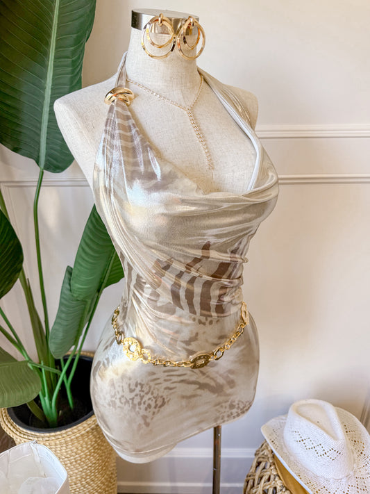 Golden Muse Dress