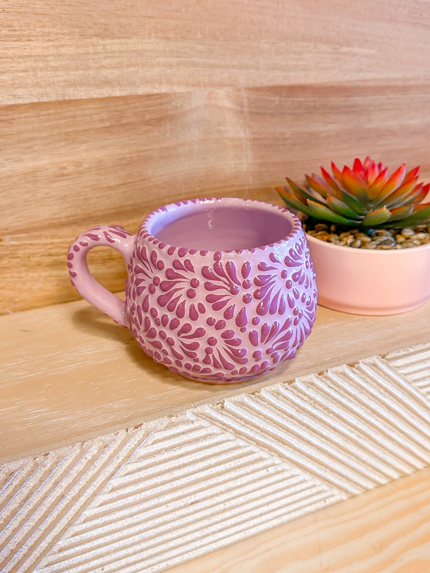 Talavera Low Regular Mug (Purple)