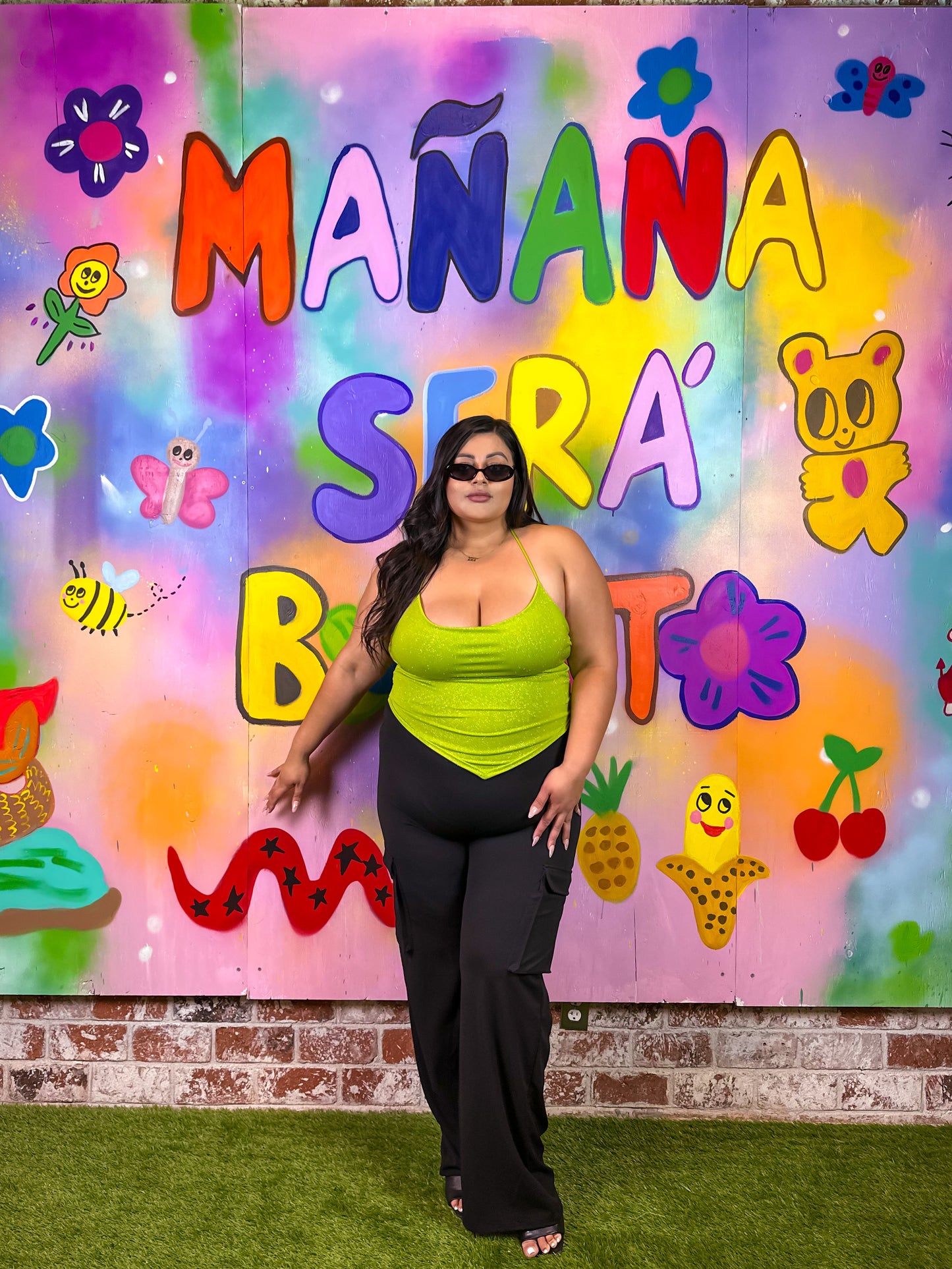 Julie Plus Pants(Black & Fuchsia)