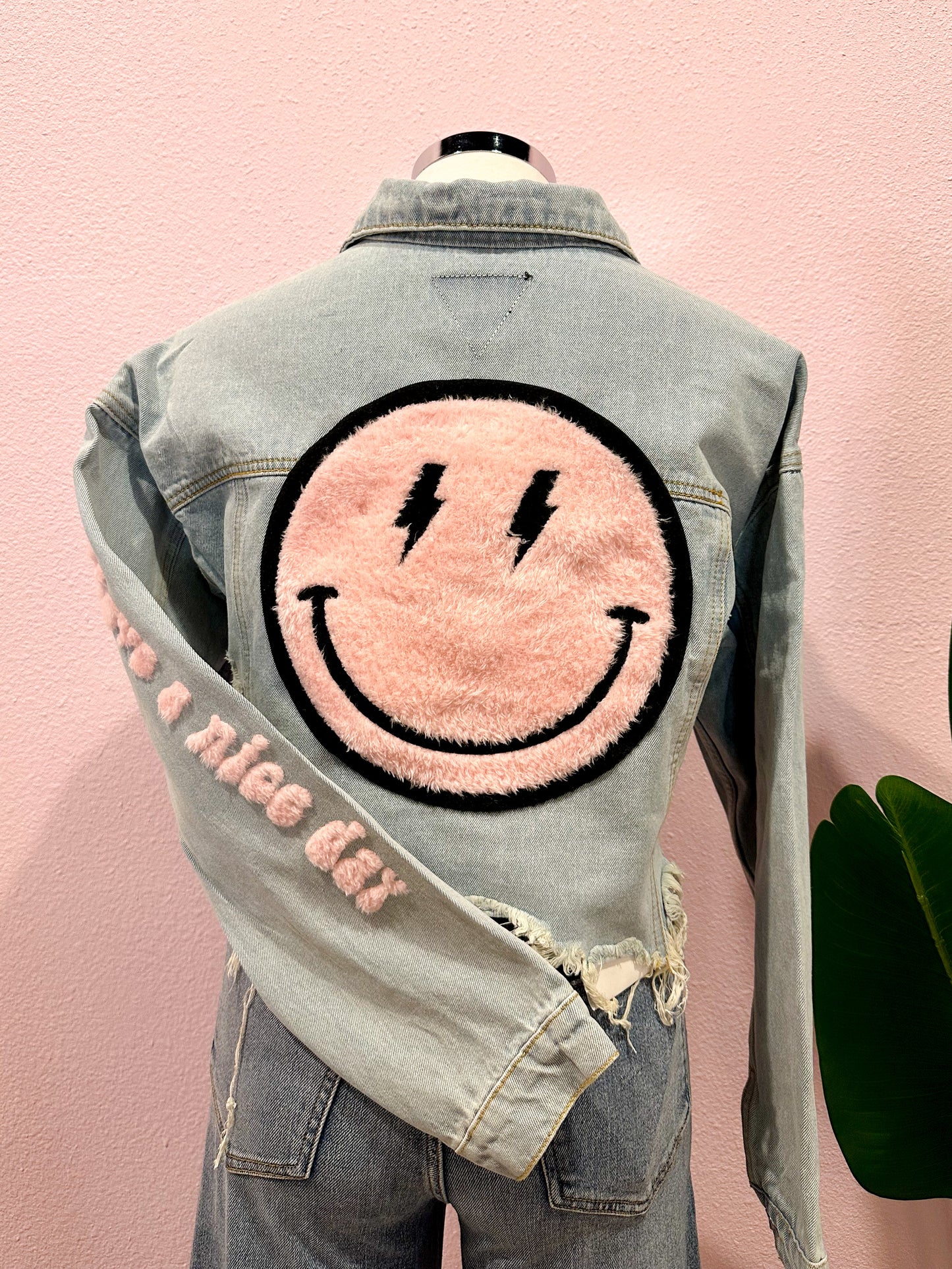 Happy Face Pink Jacket