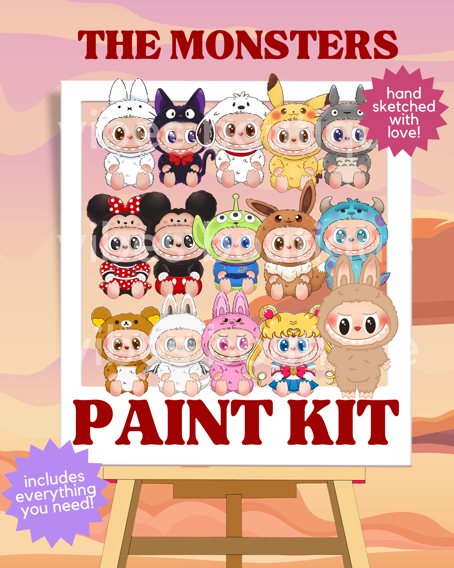 The Monsters Paint Kit