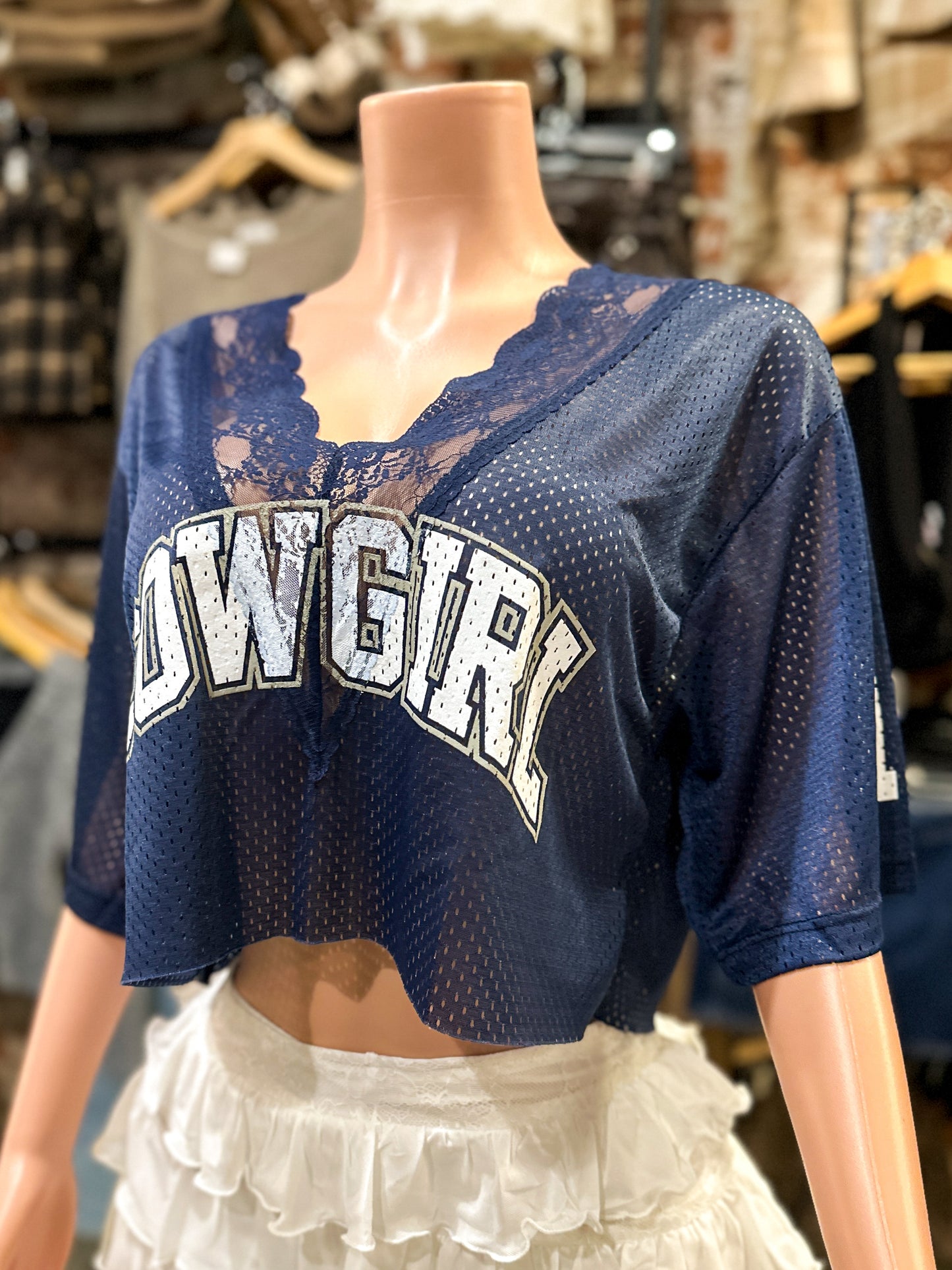 Cowgirl Lace Crop Jersey