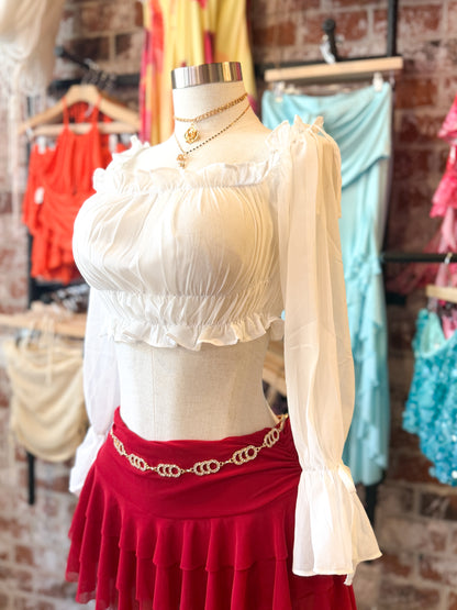 Pretty Spoiled Top (White)