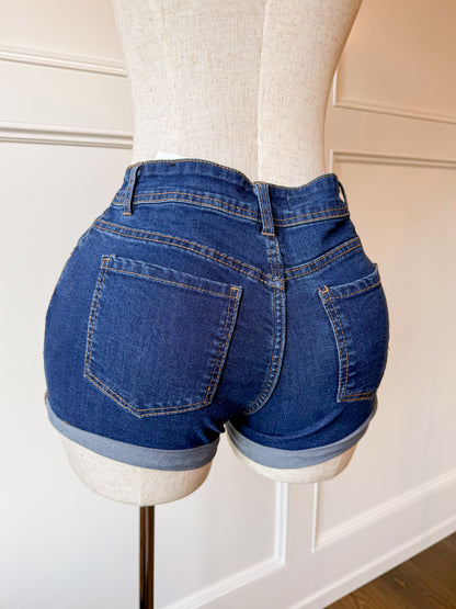 Baddie Shorts (Dark Blue)