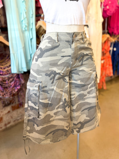 G.I. Baddie Camo Jorts