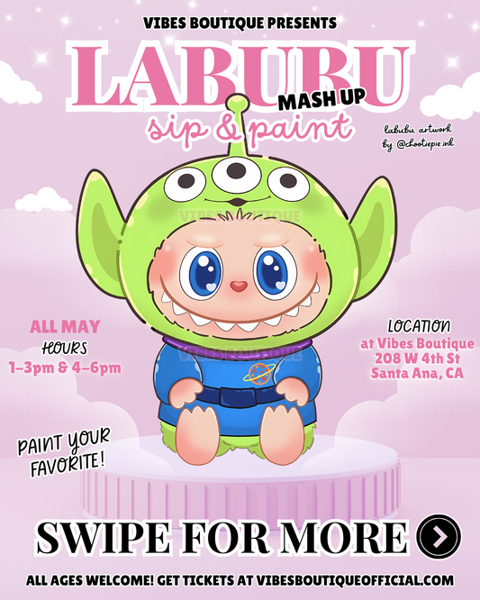 Labubu Mash Up Sip & Paint (All May)