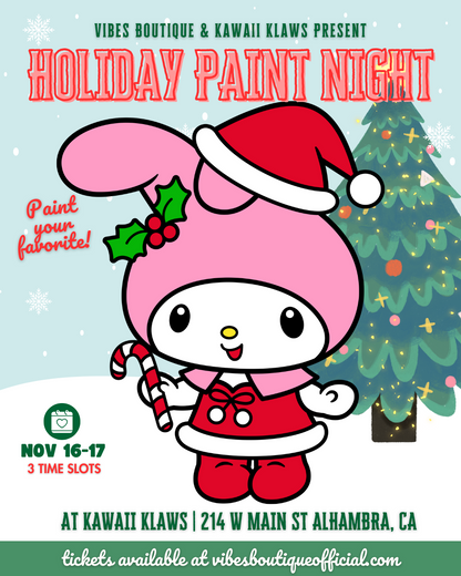 Holiday Paint Night (AT KAWAII KLAWS, ALHAMBRA)