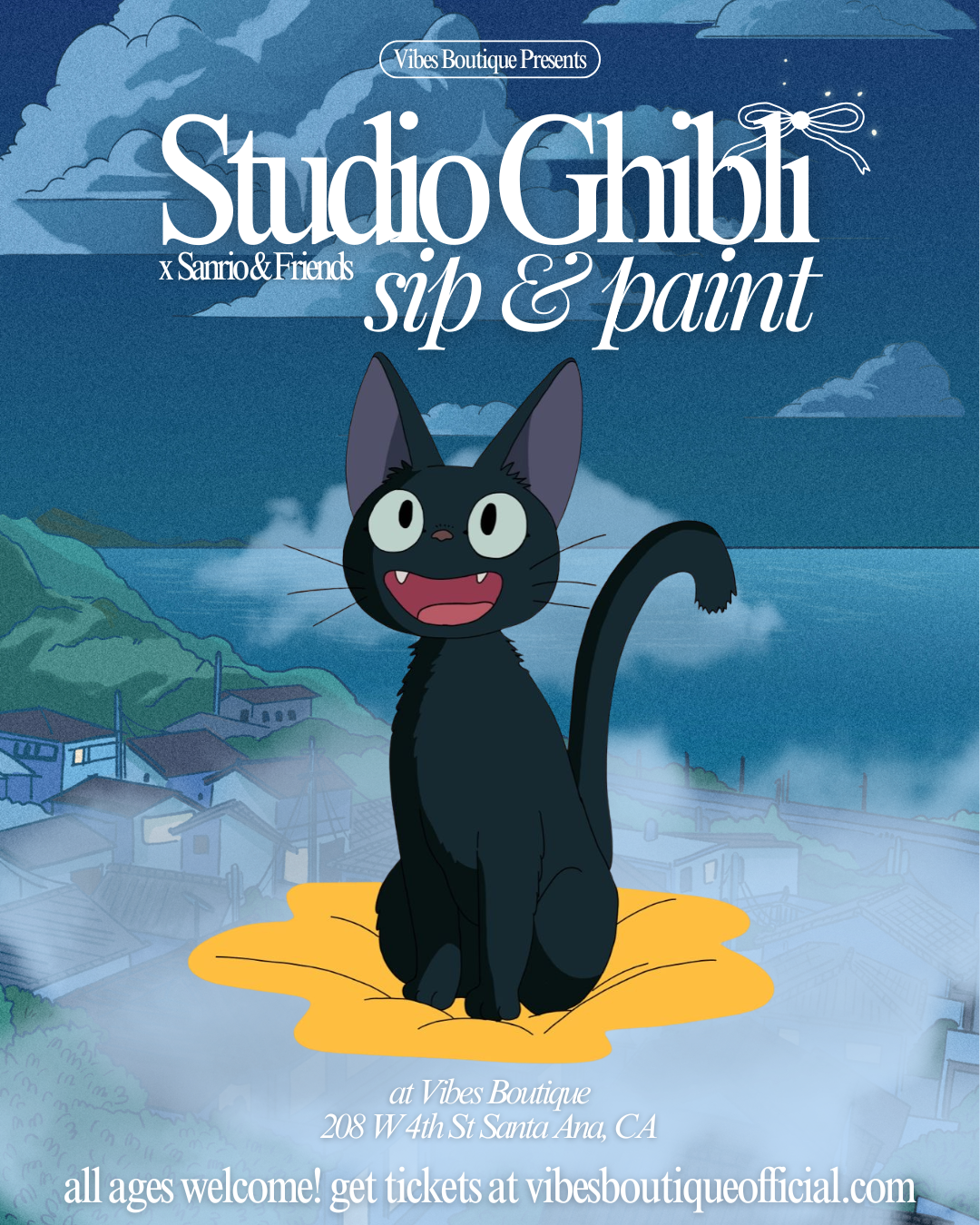 Studio Ghibli & Sanrio Sip & Paint (Feb 28, Mar 1-2)