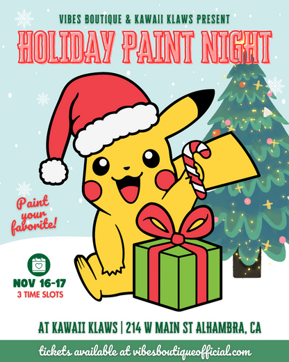 Holiday Paint Night (AT KAWAII KLAWS, ALHAMBRA)