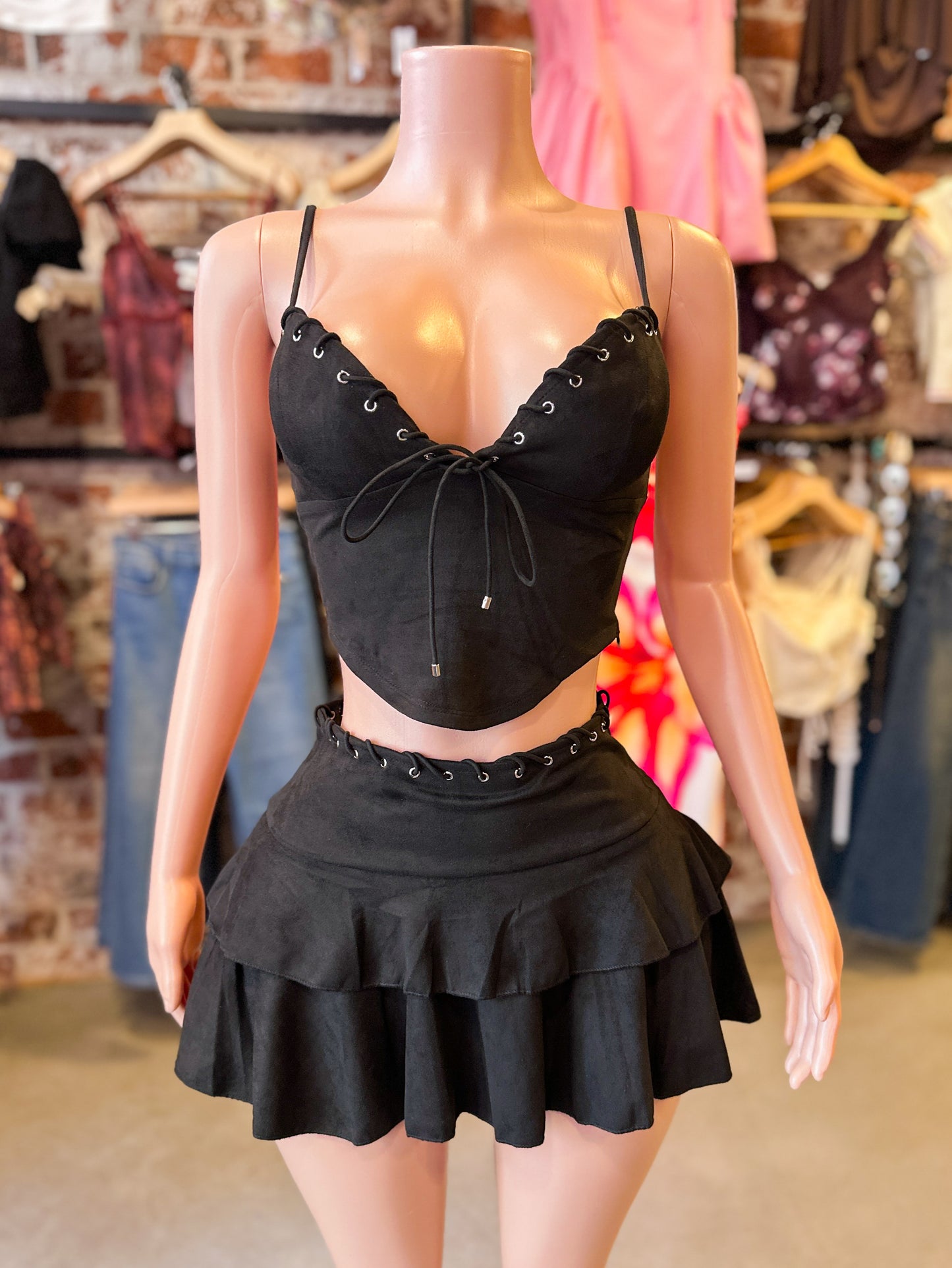 Black Studded Set