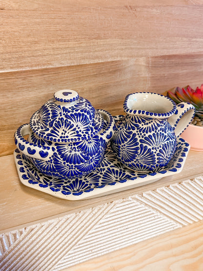 Talavera Creamer Jug (Blue)