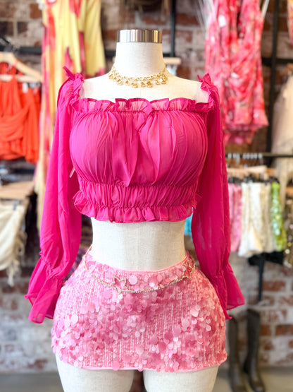 Pretty Spoiled Top (Pink)