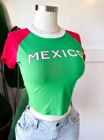 Short Sleeve Red & Green
