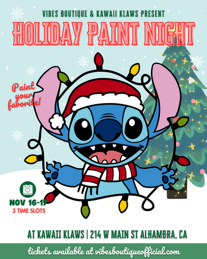 Holiday Paint Night (AT KAWAII KLAWS, ALHAMBRA)