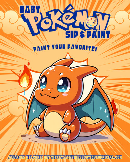 Baby Pokemon Sip & Paint (Feb 21-23 & Mar 1-2)