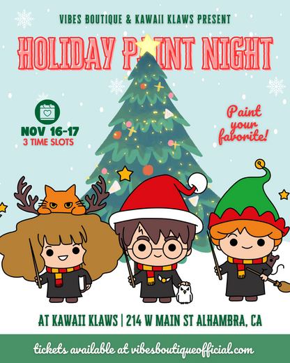 Holiday Paint Night (AT KAWAII KLAWS, ALHAMBRA)