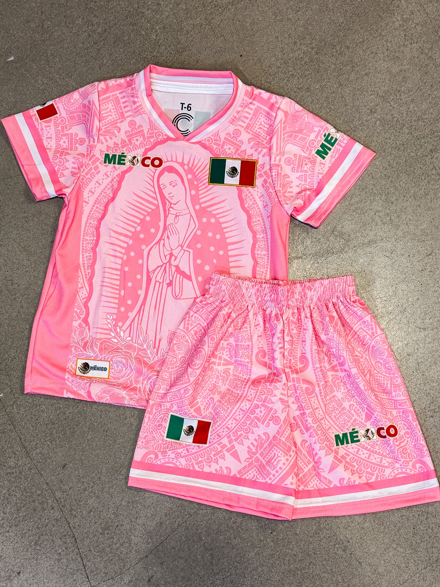 Toddler Mexico Jersey Set (Pink)