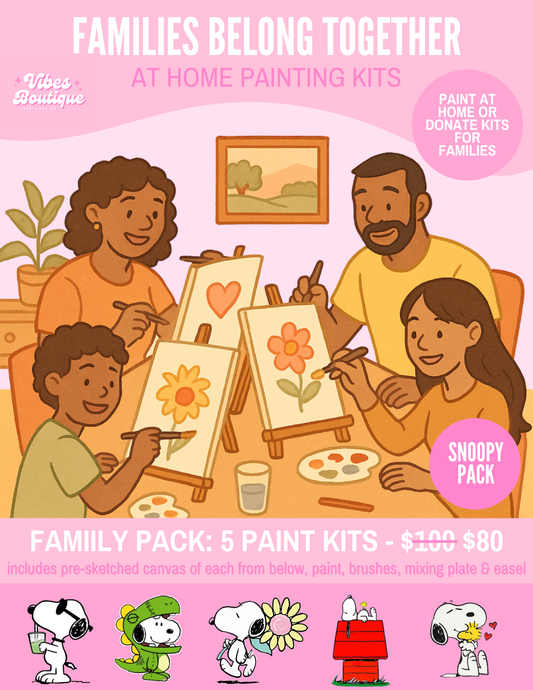 Families Belong Together Paint Kit (Snoopy Pack)