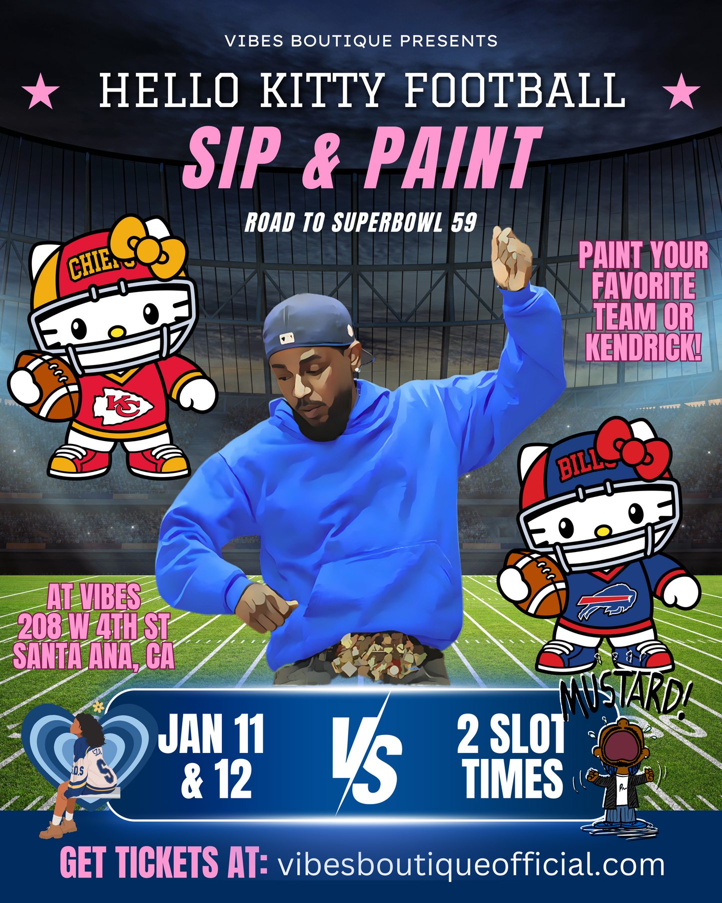 Super Bowl Sip & Paint (DRINK INCLUDED)