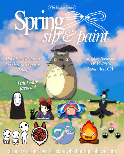 Spring Ghibli Sip & Paint (Mar 14-16)