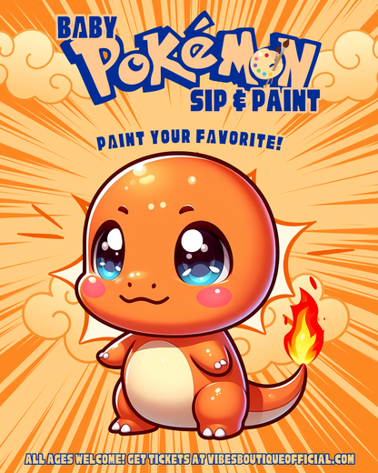 Baby Pokemon Sip & Paint (Feb 21-23 & Mar 1-2)