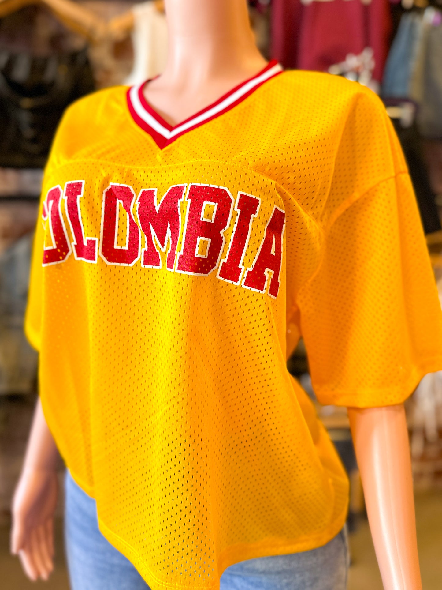 Columbia Yellow Oversize Jersey