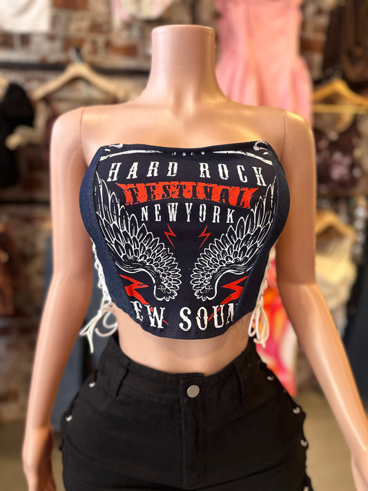 Denim Corset